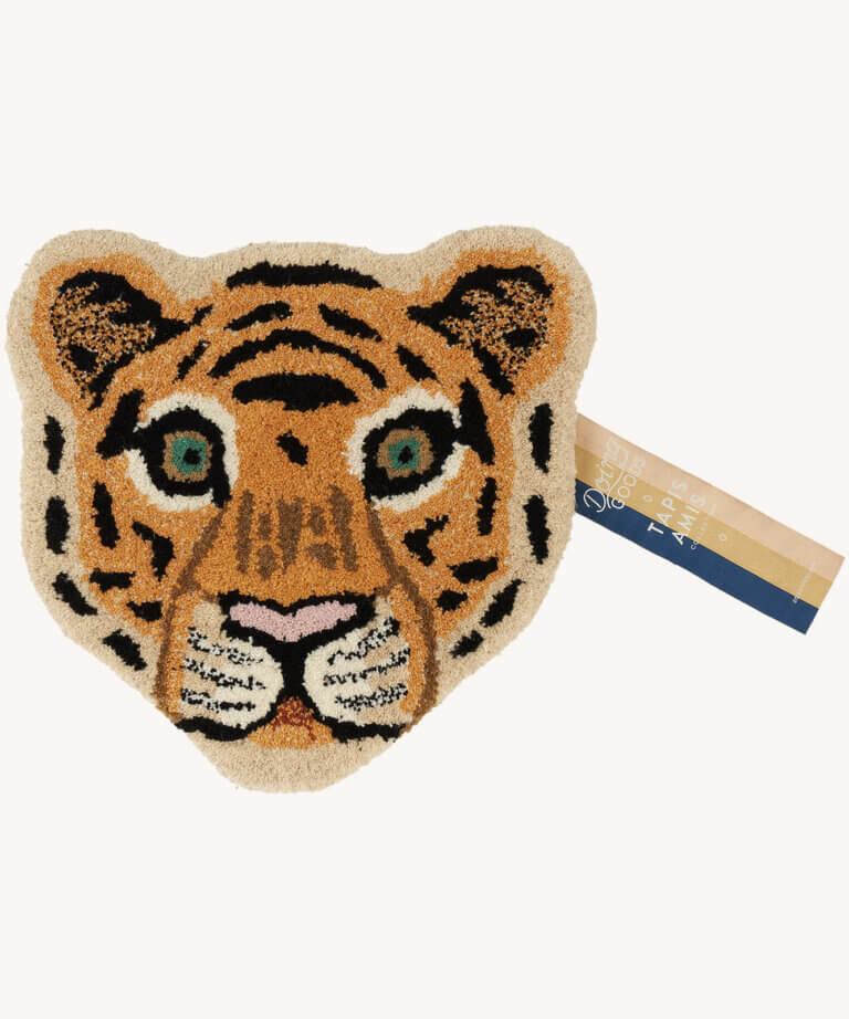 Cloudy Tiger Head Rug