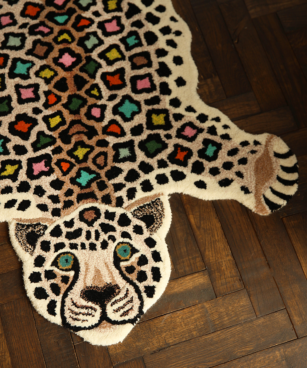 Disco Leopard Rug Large