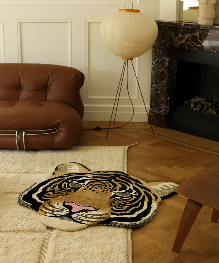 Tapis Tête Rajah Tiger Large