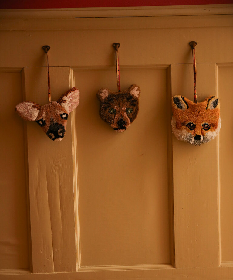 Archie Check Bear Gift Hanger