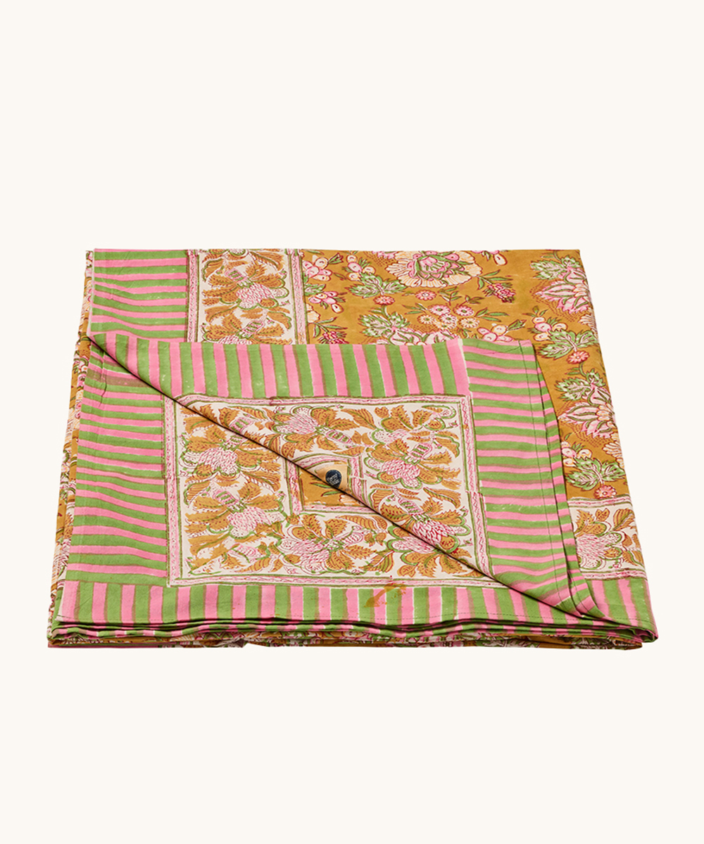 Marigold Table Throw in Tote Bag