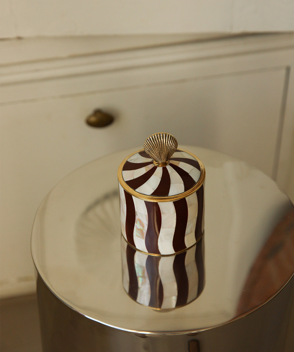 Abby Shell Circus Box Large Burgundy