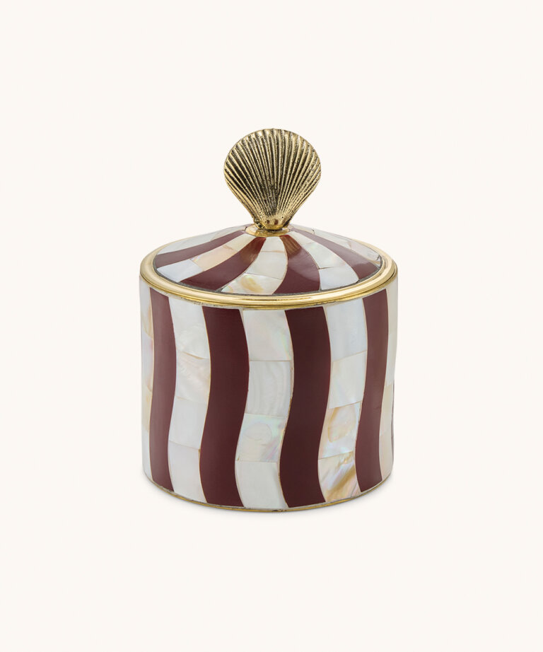 Abby Schelp Circus Sieradendoos Groot Bordeaux