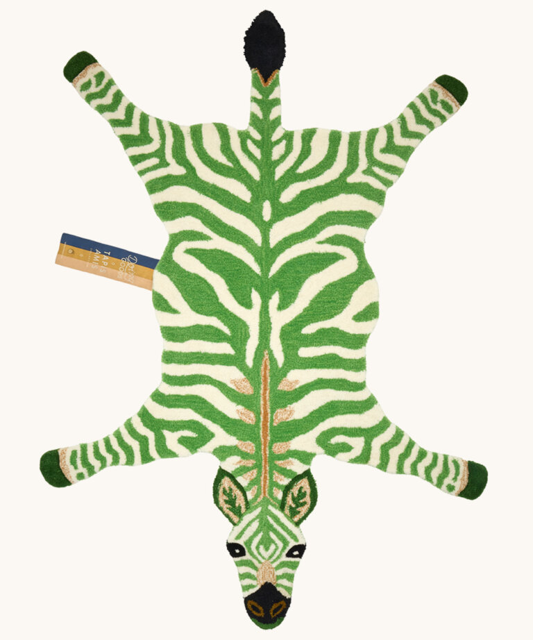 Grassy Zebra Rug Large