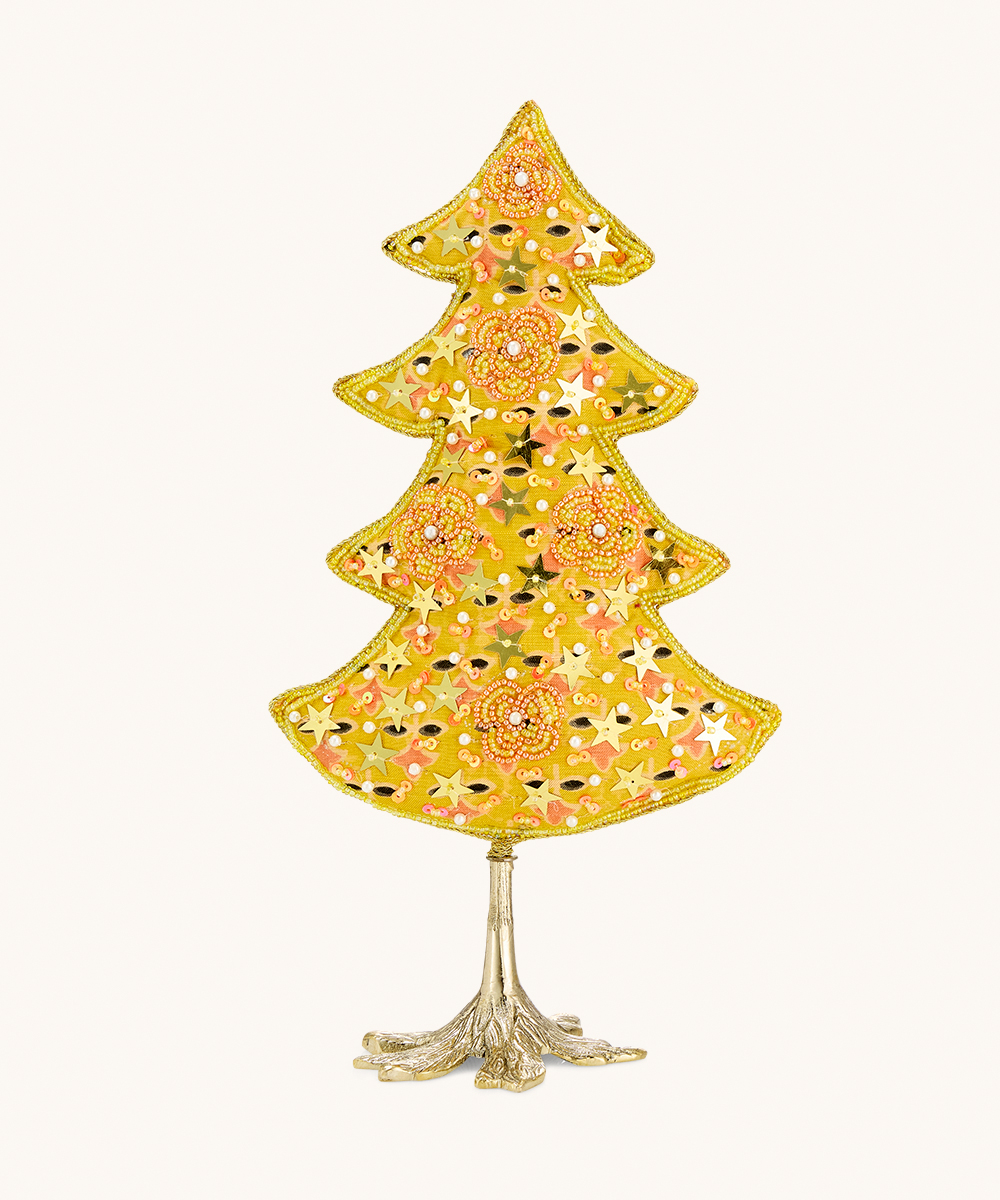 Whimsy Christmas Tree Medium Yellow