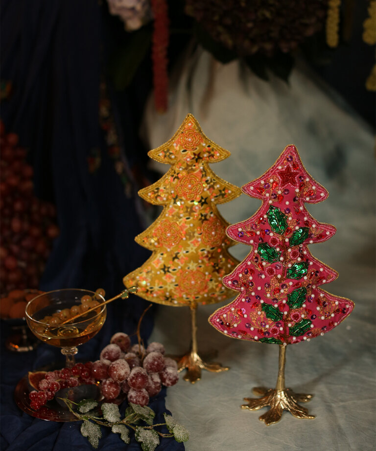 Sapin de Noël Whimsy Moyen Rose